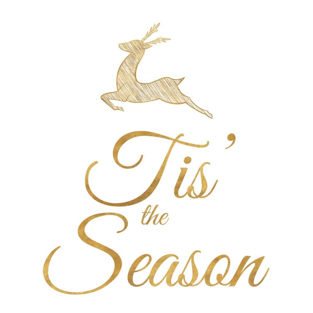 Golden Christmas I art print by SD Graphics Studio for $57.95 CAD