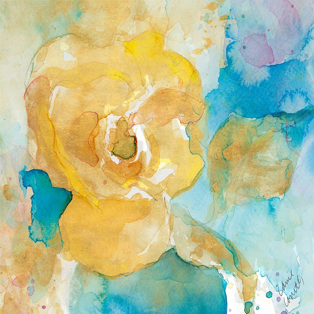 Abstract Vase of Flowers Square art print by Lanie Loreth for $57.95 CAD