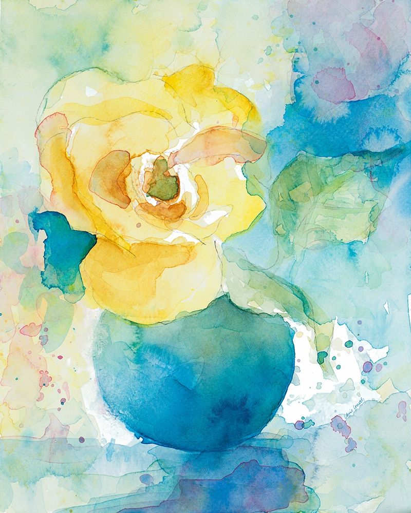 Abstract Vase of Flowers I art print by Lanie Loreth for $57.95 CAD