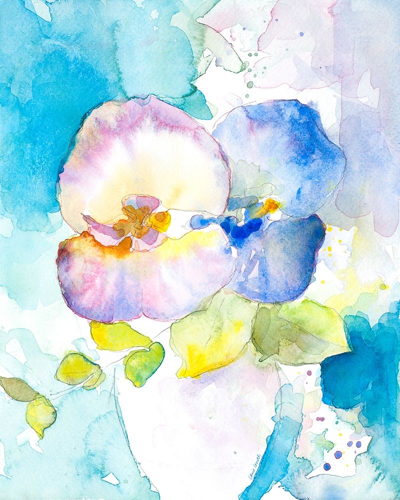 Abstract Vase of Flowers II art print by Lanie Loreth for $57.95 CAD