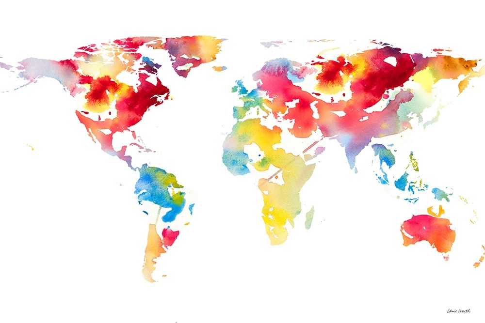 Spring Map I art print by Lanie Loreth for $57.95 CAD
