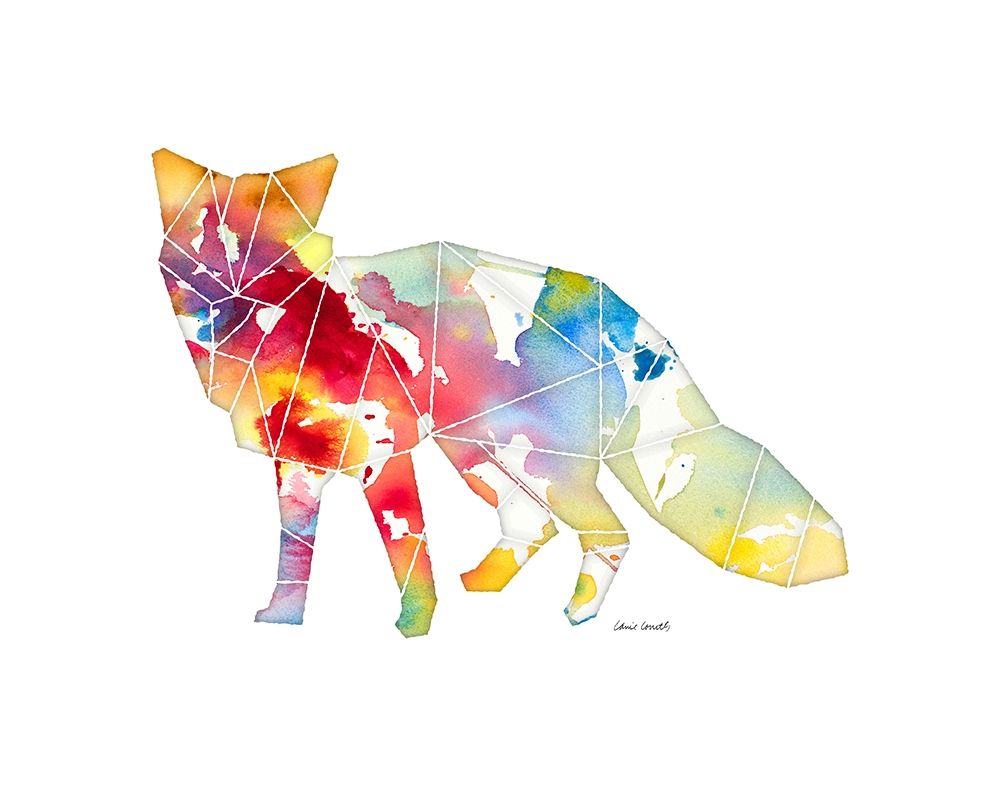 Geo Shape Fox art print by Lanie Loreth for $57.95 CAD