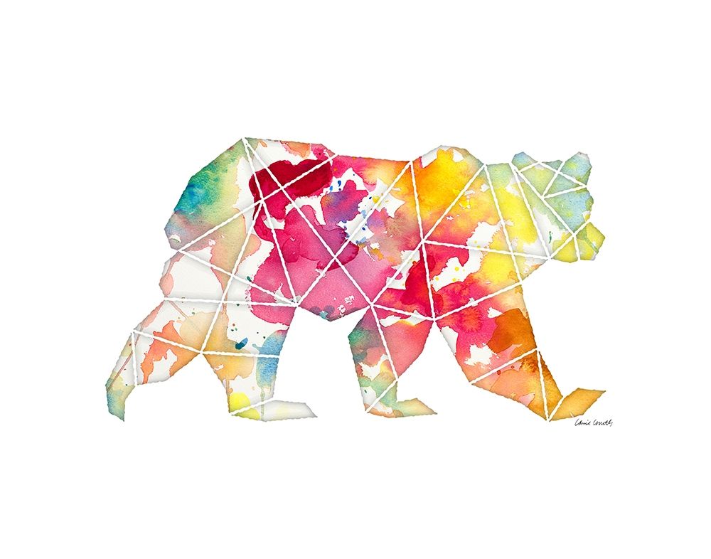 Geo Shape Bear art print by Lanie Loreth for $57.95 CAD