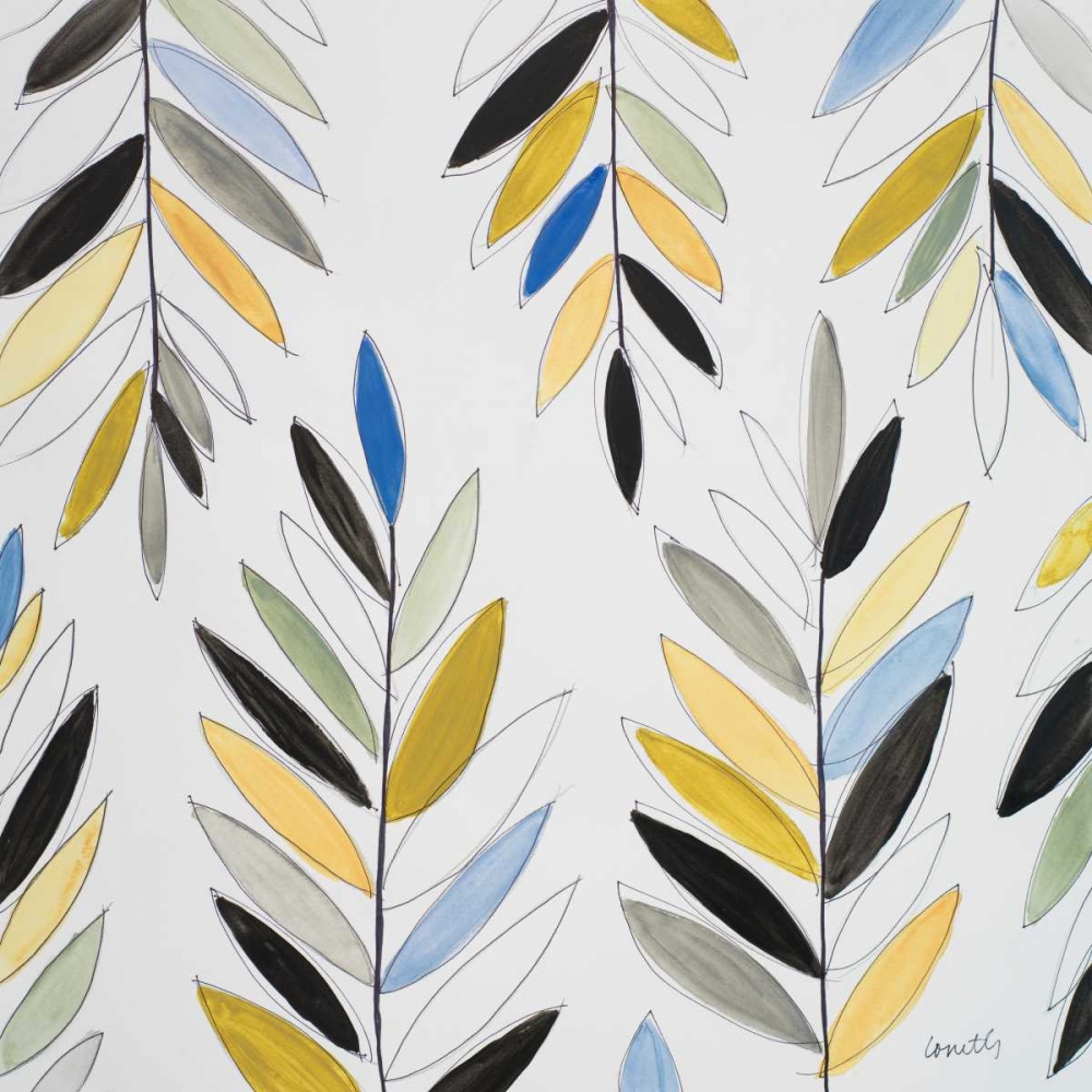 Kesa Leaves in Blue art print by Lanie Loreth for $57.95 CAD