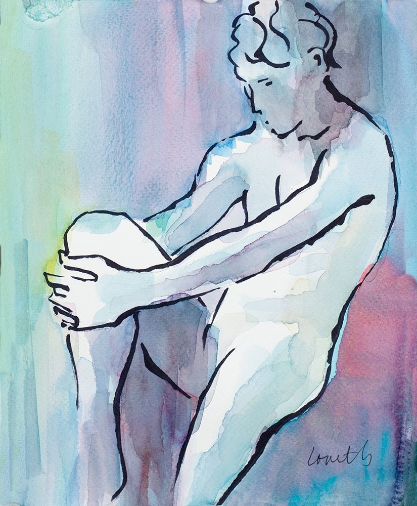 Seated Male Figure art print by Lanie Loreth for $57.95 CAD