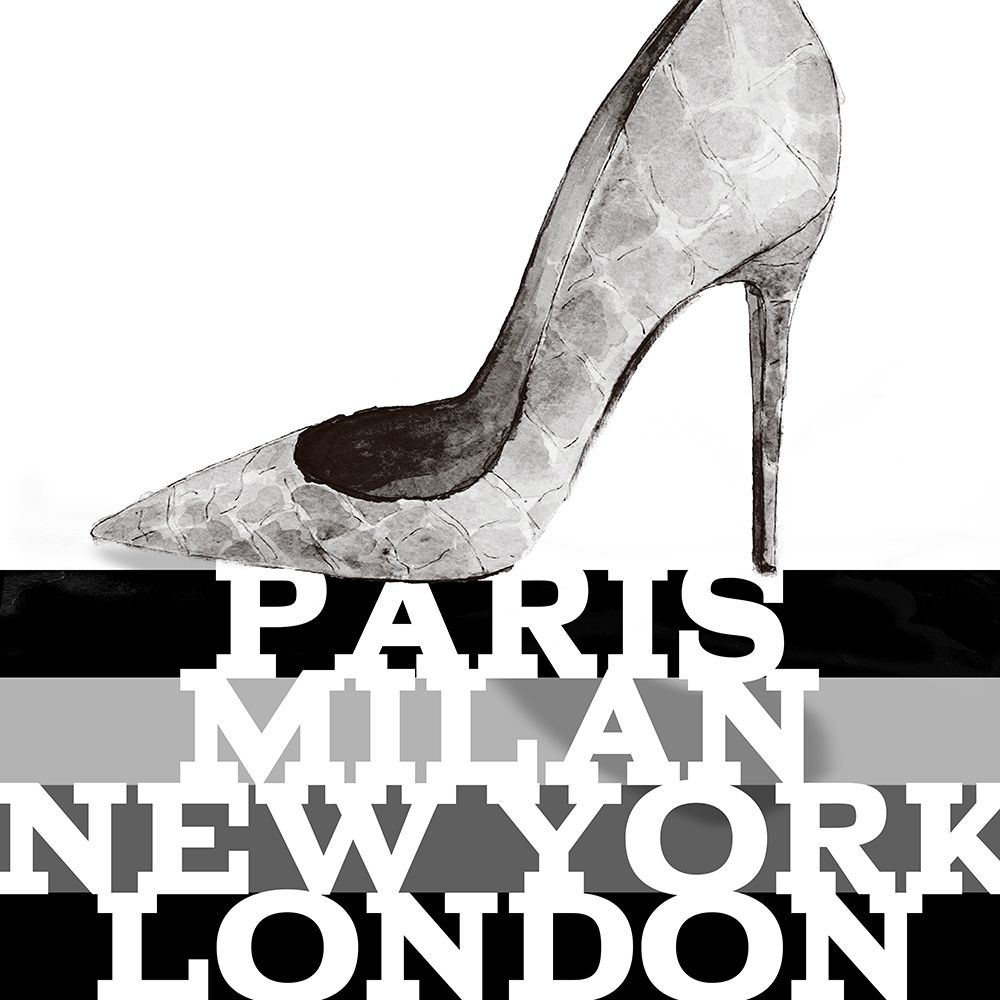Silver Penthouse Stiletto art print by Lanie Loreth for $57.95 CAD