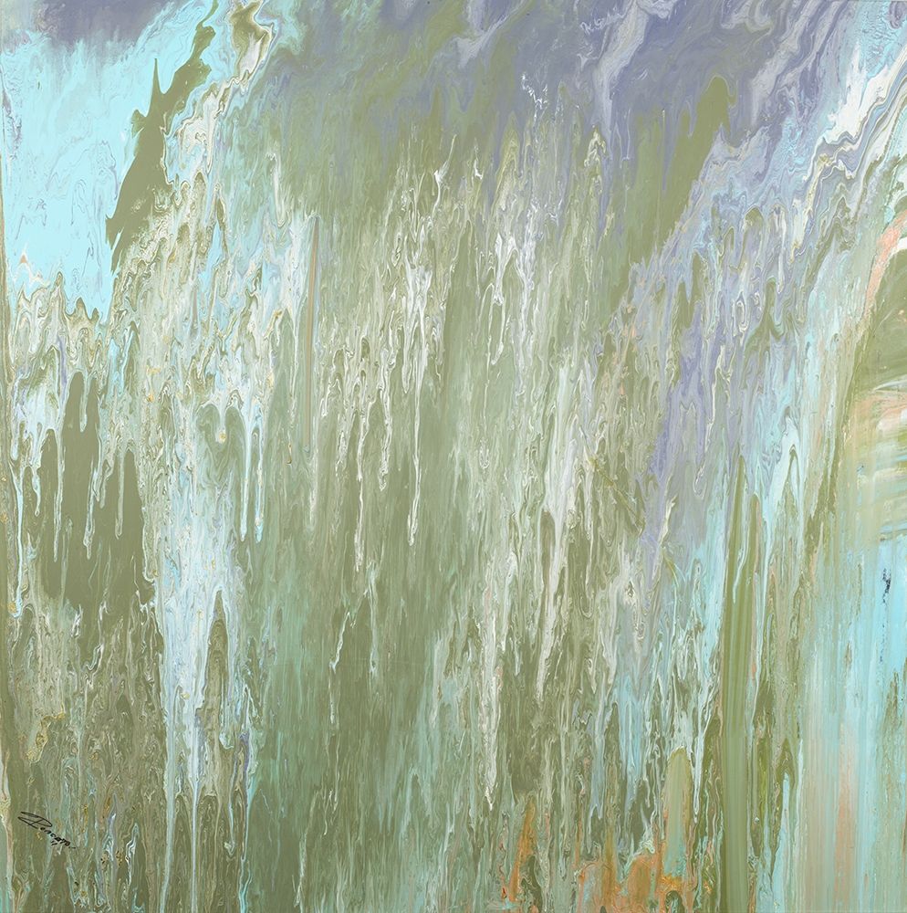 Forest Green Fall Abstract art print by Roberto Gonzalez for $57.95 CAD