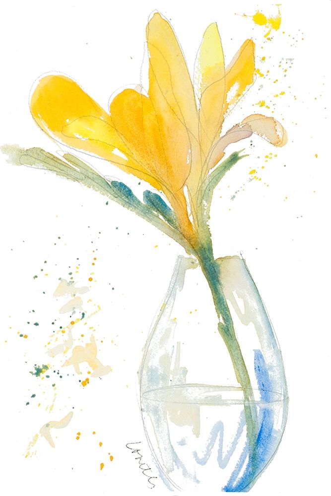 Flowers in Clear Vase I art print by Lanie Loreth for $57.95 CAD