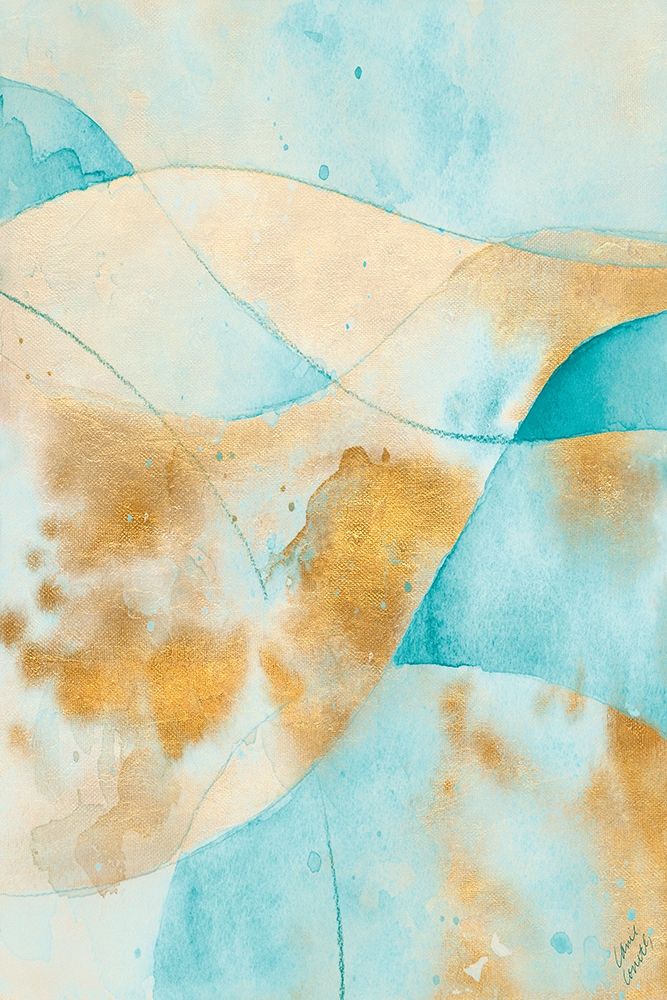 Teal and Gold Fantasy I art print by Lanie Loreth for $57.95 CAD