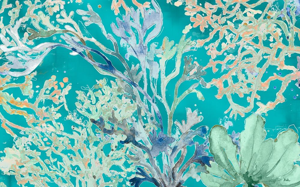 Under the Sea Plants Blue art print by Patricia Pinto for $57.95 CAD