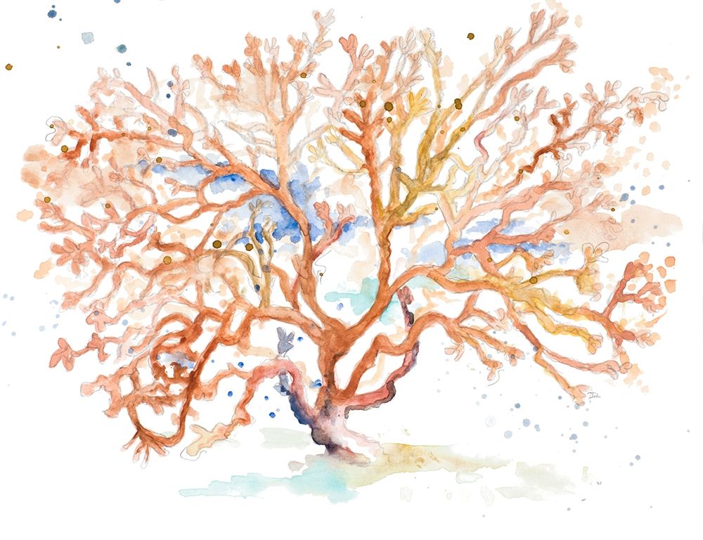 Peach Coral art print by Patricia Pinto for $57.95 CAD