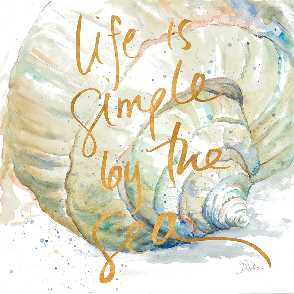 Life is Simple by the Sea art print by Patricia Pinto for $57.95 CAD