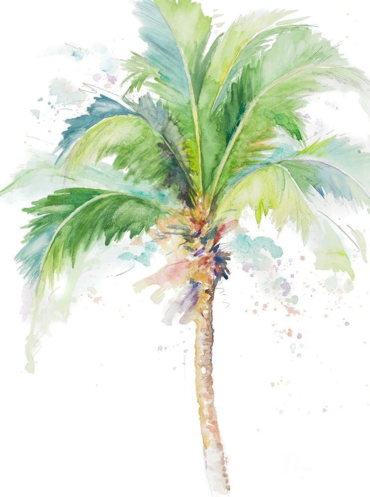Watercolor Coconut Palm art print by Patricia Pinto for $57.95 CAD