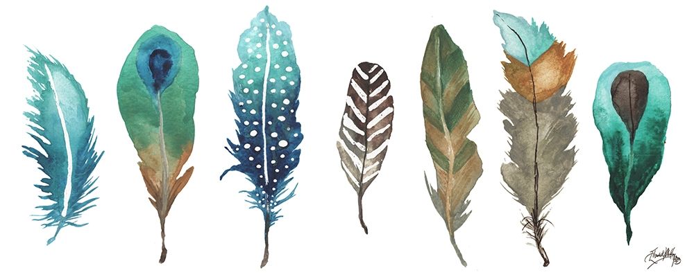 Fetching Feathers I art print by Elizabeth Medley for $57.95 CAD