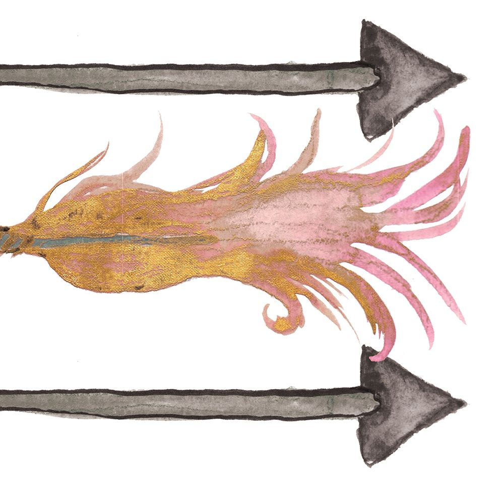 Feathers And Arrows I art print by Elizabeth Medley for $57.95 CAD