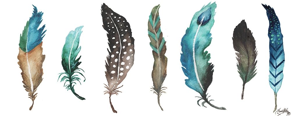 Fetching Feathers II art print by Elizabeth Medley for $57.95 CAD