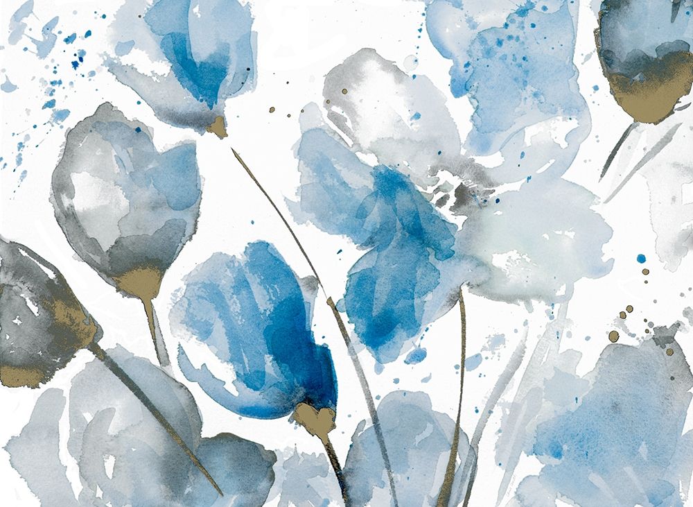 Blue Abstract Floral II art print by Lanie Loreth for $57.95 CAD