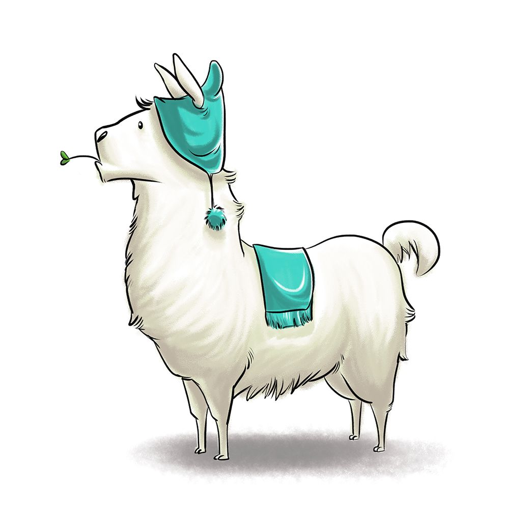 Kids Llama art print by SD Graphics Studio for $57.95 CAD