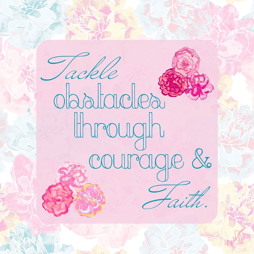 Faith and Love Floral I art print by Nola James for $57.95 CAD