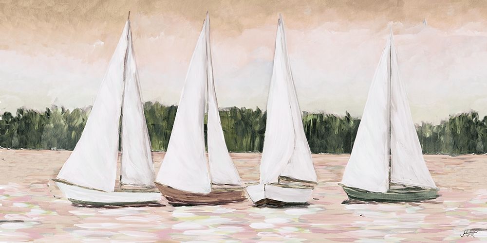 Great Sails At Sunset art print by Julie DeRice for $57.95 CAD