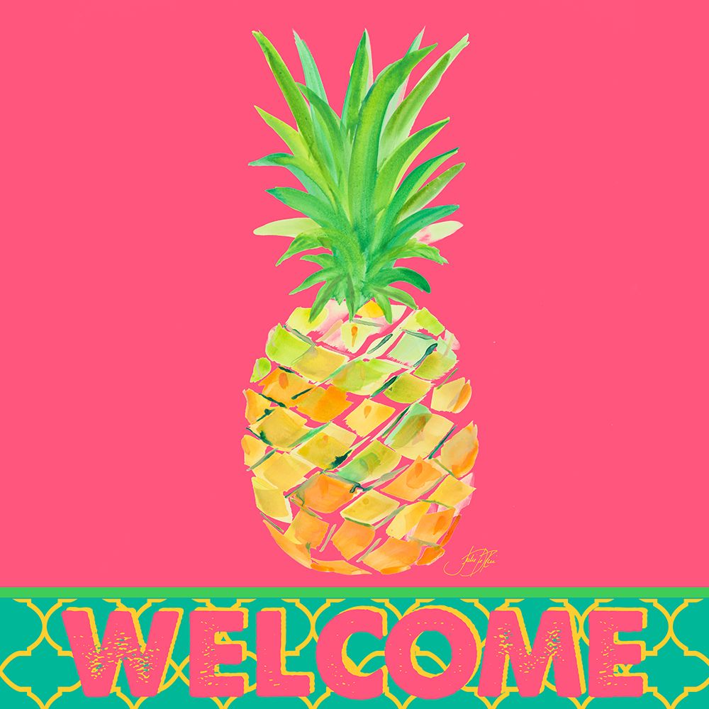 Punchy Pineapple Welcome art print by Julie DeRice for $57.95 CAD