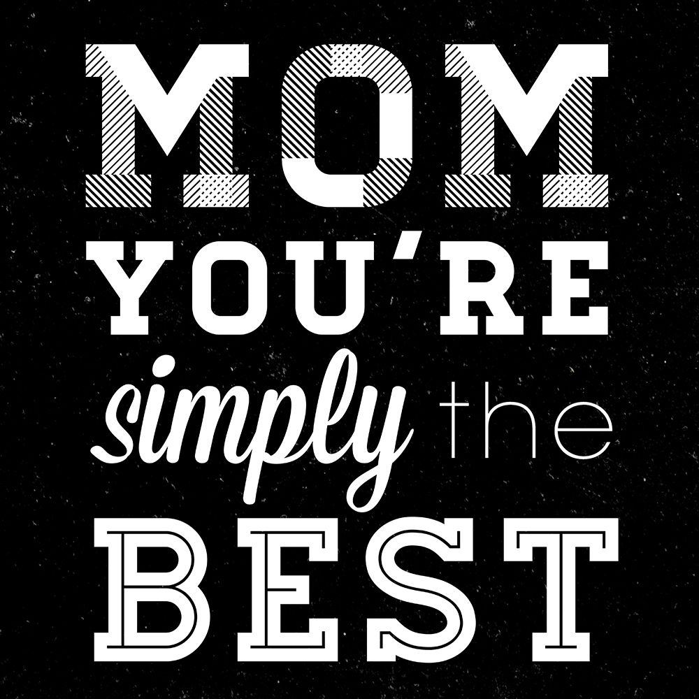 Simply the Best Mom Square art print by SD Graphics Studio for $57.95 CAD