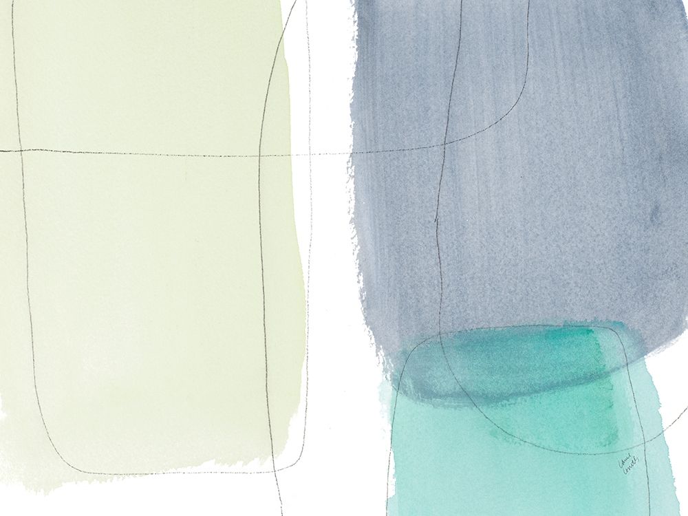 Teal and Grey Abstract II art print by Lanie Loreth for $57.95 CAD