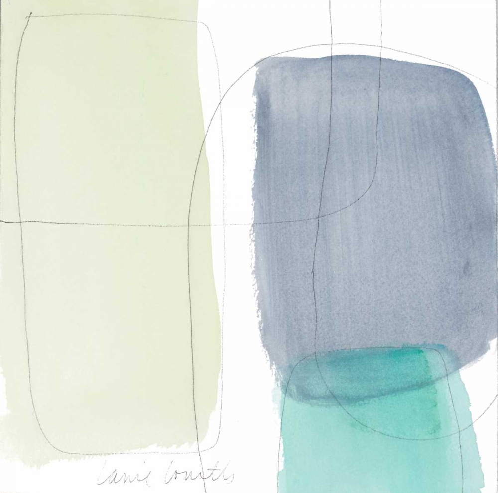 Teal and Grey Abstract II art print by Lanie Loreth for $57.95 CAD