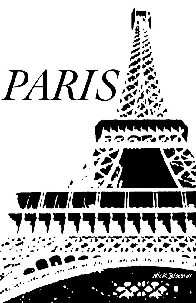 Modern Paris II art print by Nicholas Biscardi for $57.95 CAD