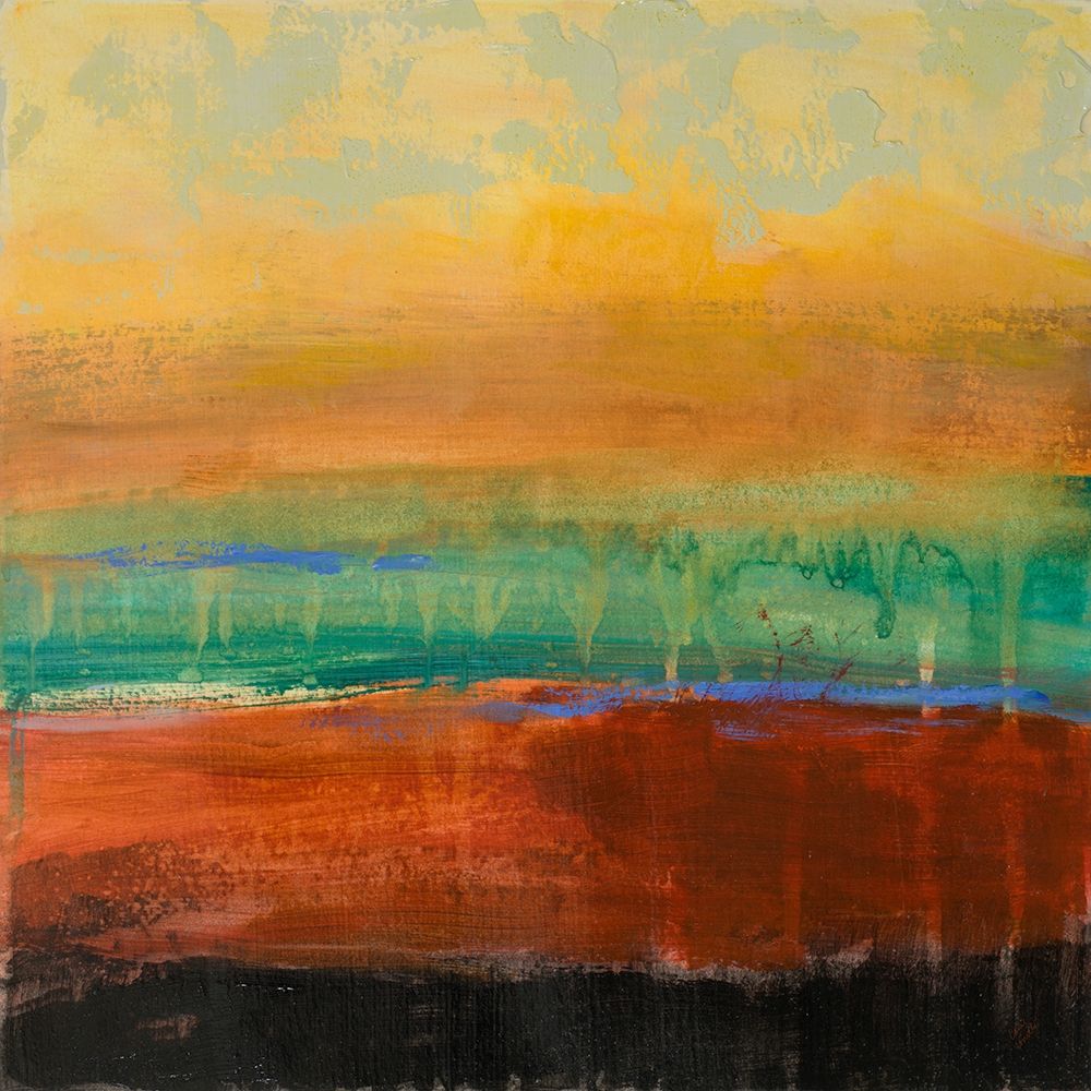 Red Green Yellow Abstract art print by Lanie Loreth for $57.95 CAD