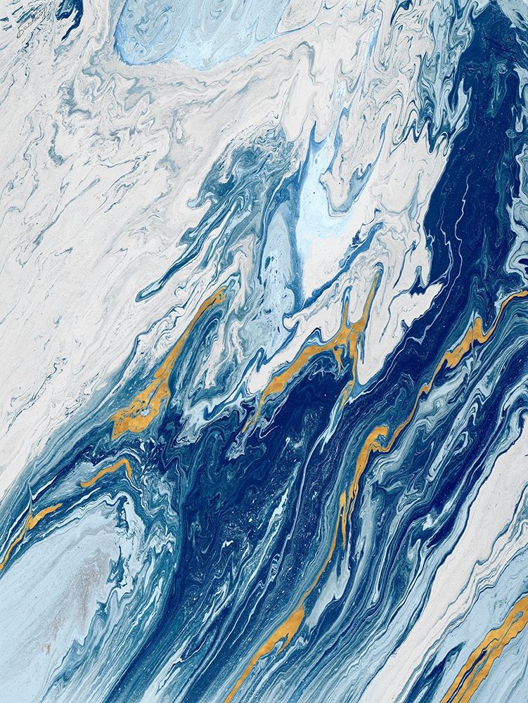 Beach Blue Waves art print by M. Mercado for $57.95 CAD