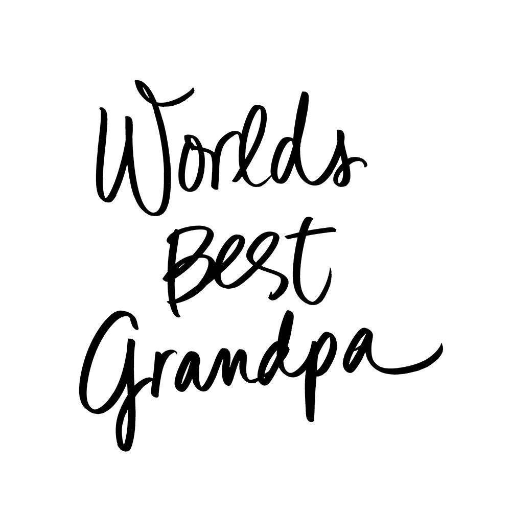 Worlds Best Grandpa art print by SD Graphics Studio for $57.95 CAD