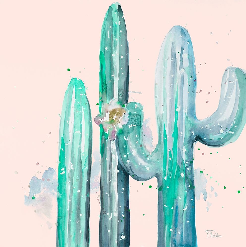 Desert Cactus on Blush art print by Patricia Pinto for $57.95 CAD