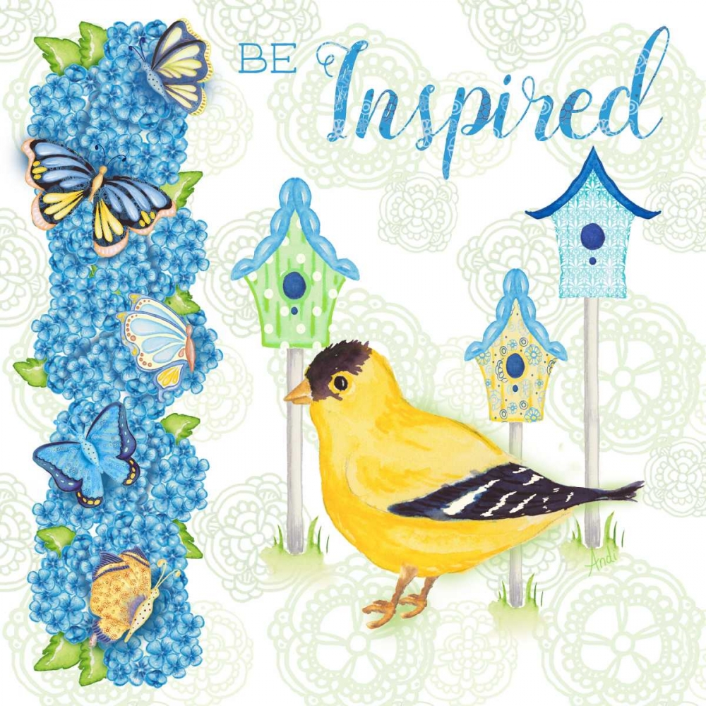 Yellow Bird I art print by Andi Metz for $57.95 CAD