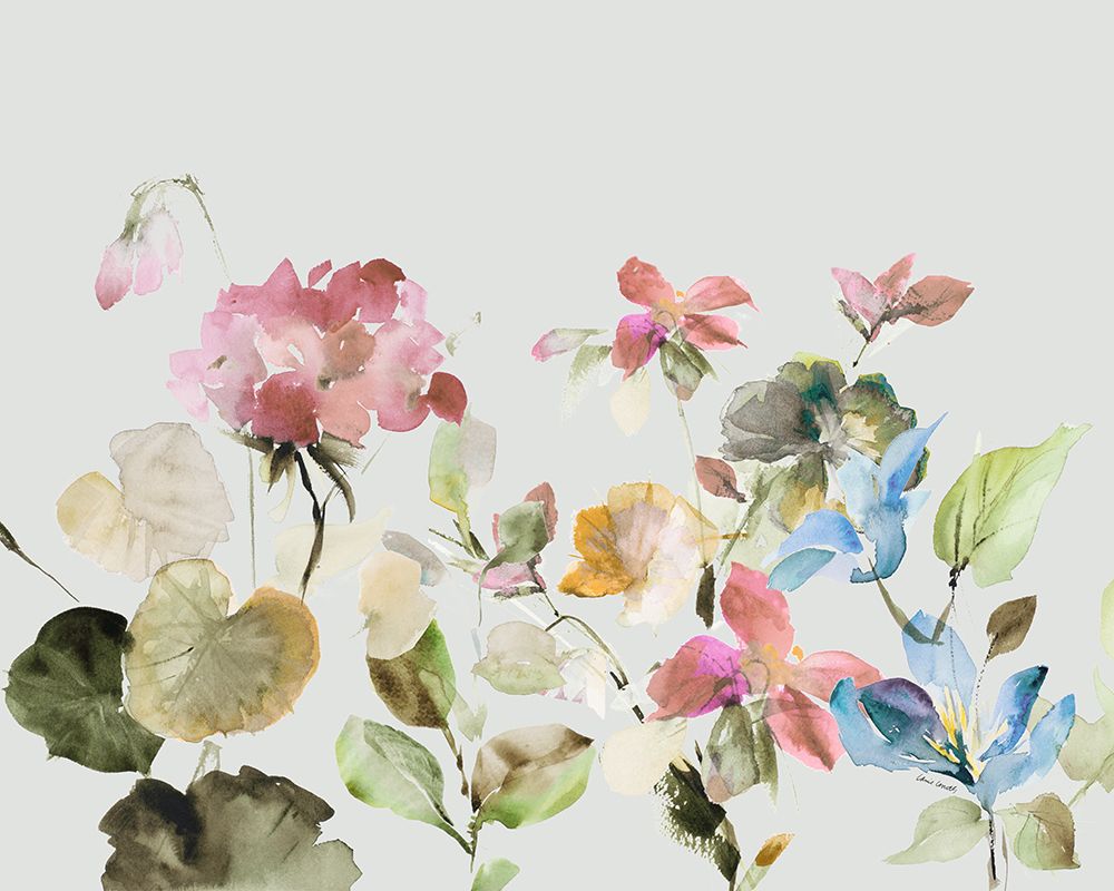 Geranium Garden I art print by Lanie Loreth for $57.95 CAD