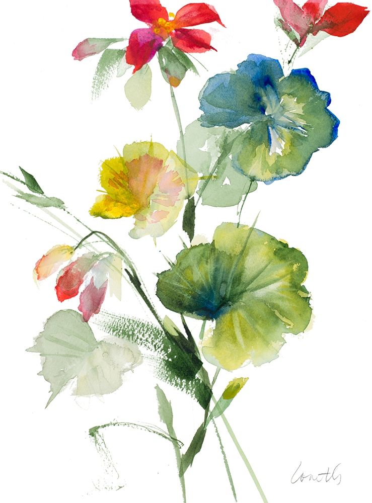 Geranium I art print by Lanie Loreth for $57.95 CAD