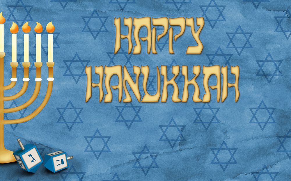 Happy Hanukkah art print by SD Graphics Studio for $57.95 CAD