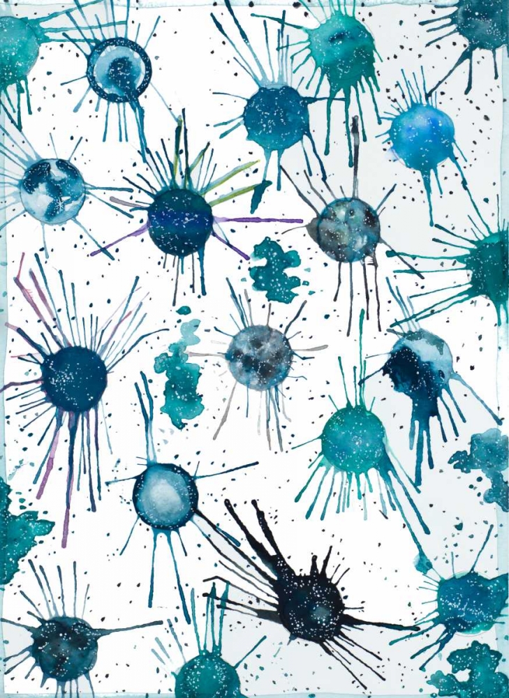 Splattered Moons art print by Amaya for $57.95 CAD