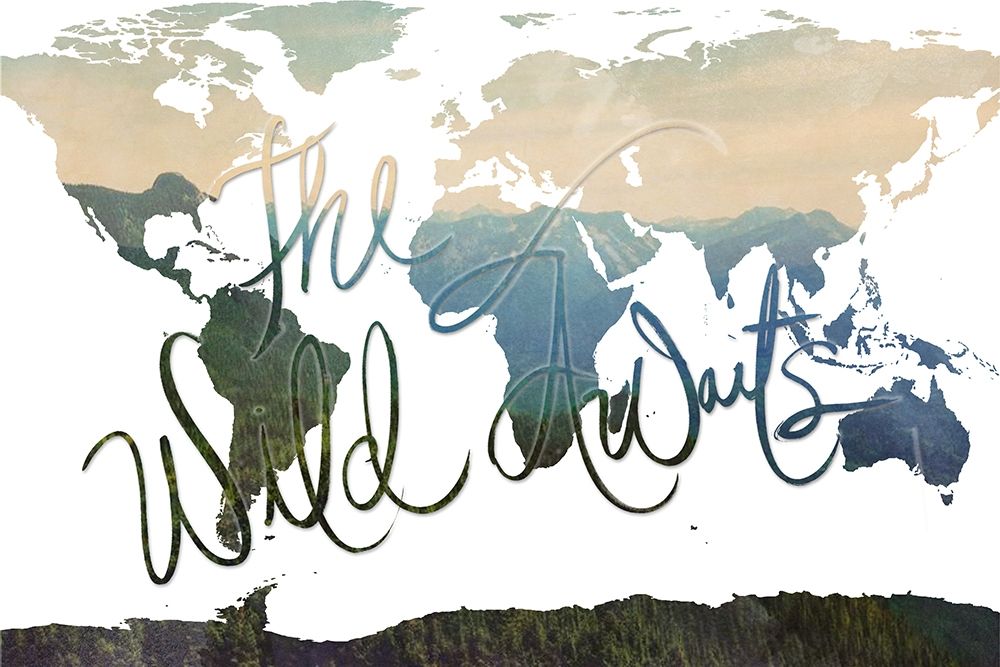 The WIld Awaits Map art print by Kali Wilson for $57.95 CAD