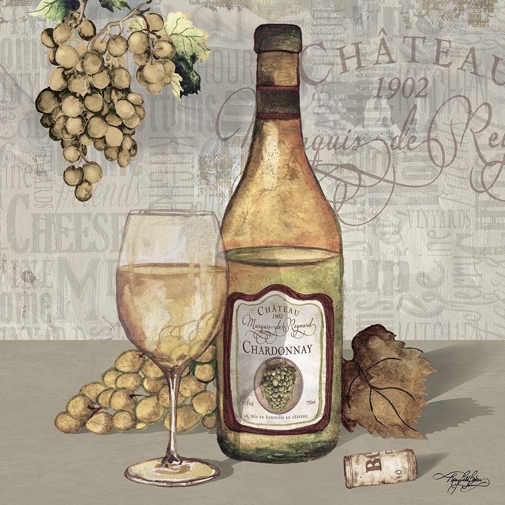 Wine and Grapes III art print by Mary Beth Baker for $57.95 CAD