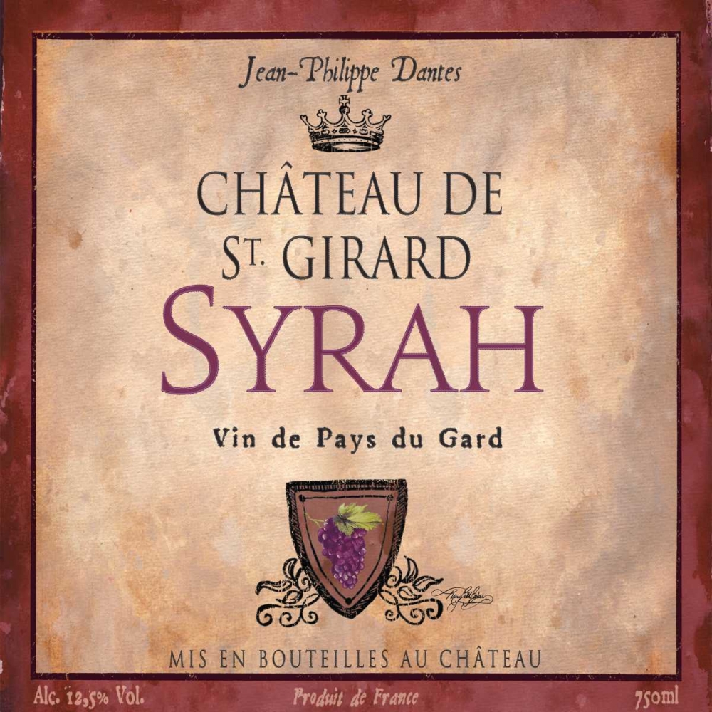 Still Life Wine Label Square VII art print by Mary Beth Baker for $57.95 CAD