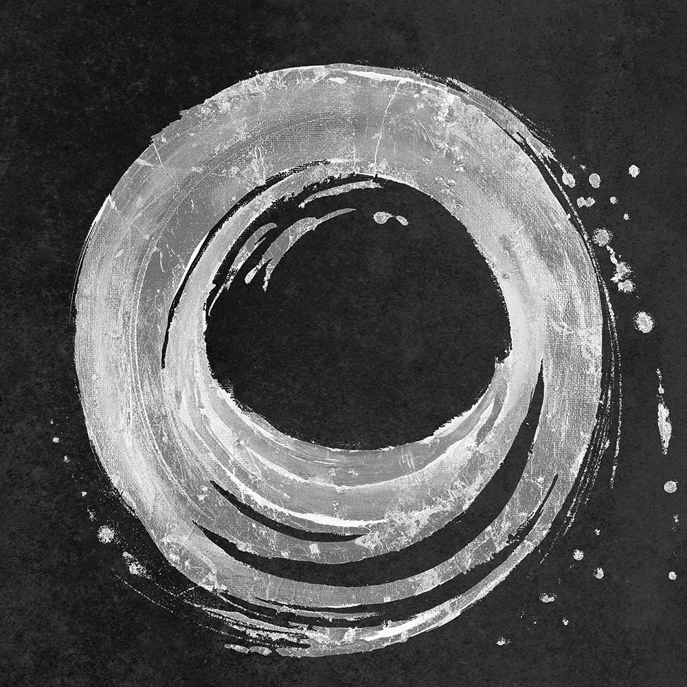 Silver Circle on Black art print by Patricia Pinto for $57.95 CAD