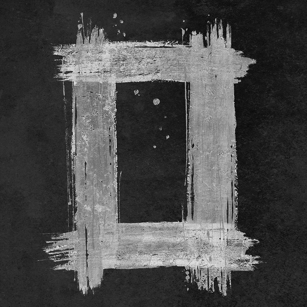 Silver Rectangle on Black art print by Patricia Pinto for $57.95 CAD