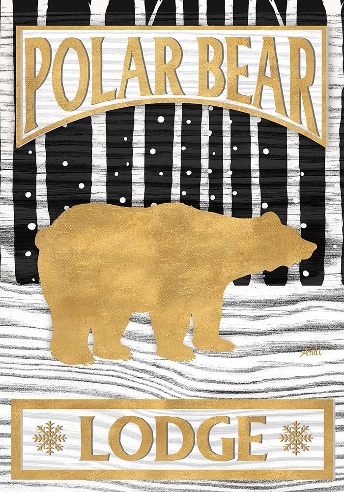 Winter Lodge Sign I art print by Andi Metz for $57.95 CAD