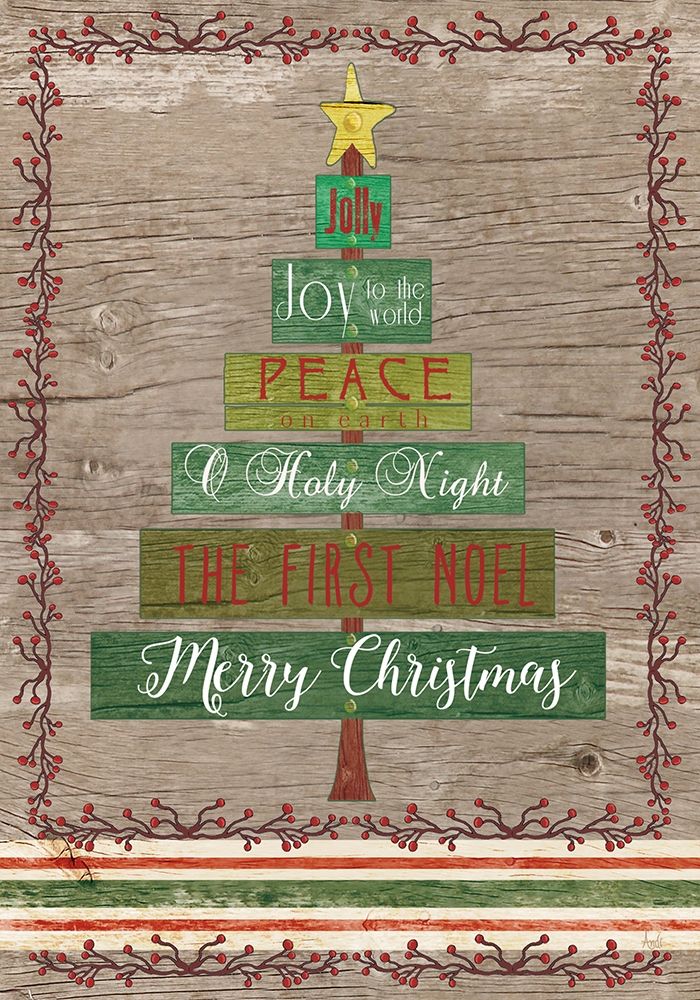 Wooden Christmas I art print by Andi Metz for $57.95 CAD