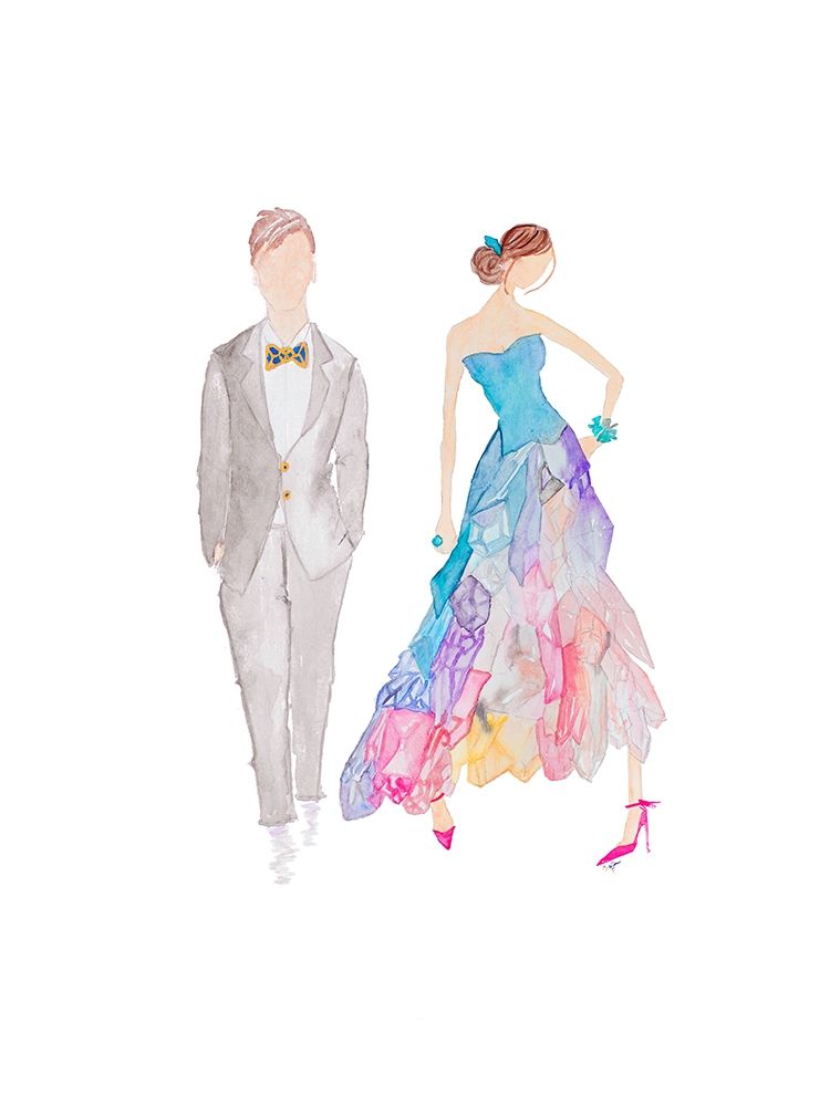 Ballroom Couple art print by Nola James for $57.95 CAD