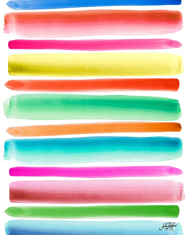 Colorful Stripes Pattern II art print by Julie DeRice for $57.95 CAD