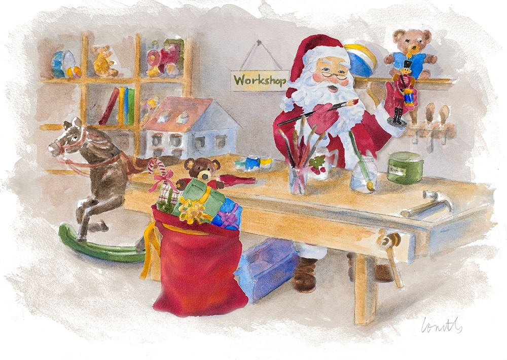 Santas Workshop art print by Lanie Loreth for $57.95 CAD