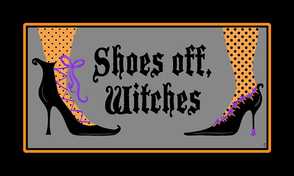 Shoes Off Witches art print by Andi Metz for $57.95 CAD