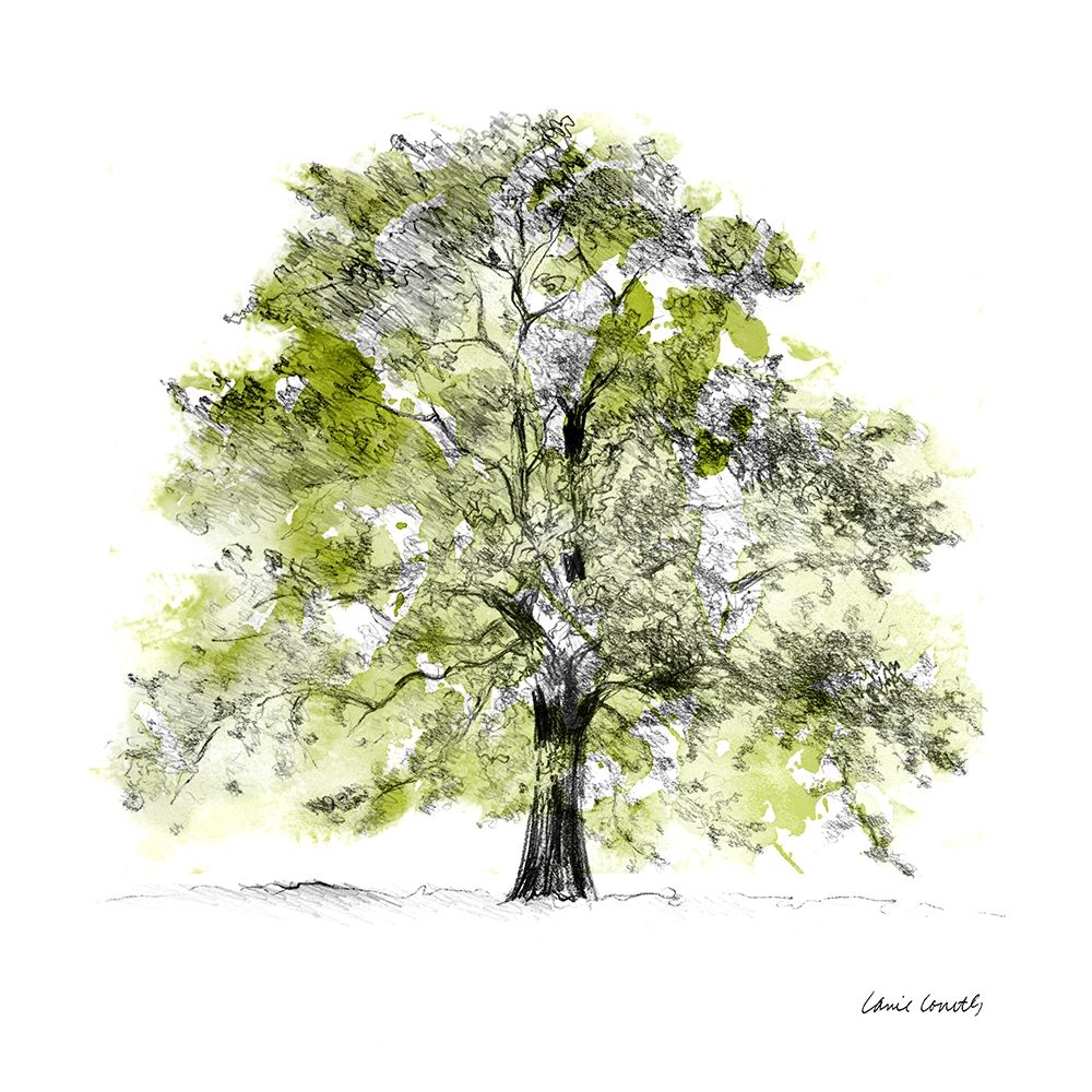 Tree with Green Leaves II art print by Lanie Loreth for $57.95 CAD